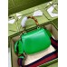 Gucci Bamboo 1947 Mini Top Handle Bag in Green Leather Gucci Bamboo 1947 Mini Top Handle Bag in Green Leather