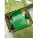 Gucci Bamboo 1947 Mini Top Handle Bag in Green Leather Gucci Bamboo 1947 Mini Top Handle Bag in Green Leather