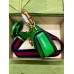 Gucci Bamboo 1947 Mini Top Handle Bag in Green Leather Gucci Bamboo 1947 Mini Top Handle Bag in Green Leather