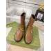 Gucci Ankle Boots in Brown Leather with Horsebit