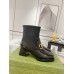 Gucci Ankle Boots in Black Leather with Horsebit