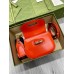 Gucci Bamboo 1947 Mini Top Handle Bag in Orange Leather