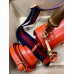 Gucci Bamboo 1947 Mini Top Handle Bag in Orange Leather