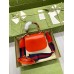 Gucci Bamboo 1947 Mini Top Handle Bag in Orange Leather
