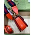 Gucci Bamboo 1947 Mini Top Handle Bag in Orange Leather