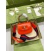 Gucci Bamboo 1947 Mini Top Handle Bag in Orange Leather