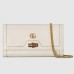 Gucci Diana Chain Wallet In White Calfskin