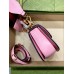 Gucci Bamboo 1947 Mini Top Handle Bag in Pink Leather