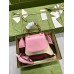 Gucci Bamboo 1947 Mini Top Handle Bag in Pink Leather