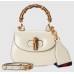 Gucci Bamboo 1947 Mini Top Handle Bag in White Leather