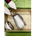 Gucci Bamboo 1947 Mini Top Handle Bag in White Leather