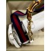 Gucci Bamboo 1947 Mini Top Handle Bag in White Leather