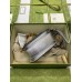 Gucci Bamboo 1947 Mini Top Handle Bag in Silver Metallic Leather