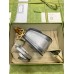Gucci Bamboo 1947 Mini Top Handle Bag in Silver Metallic Leather