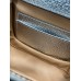 Gucci Bamboo 1947 Mini Top Handle Bag in Silver Metallic Leather