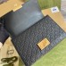 Gucci Padlock Medium Shoulder Bag in Black Guccissima Leather