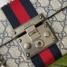 Gucci Padlock Small Shoulder Bag in Blue GG Supreme Canvas
