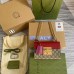 Gucci Padlock Small Shoulder Bag in GG Canvas with Red Leather