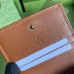 Gucci Diana Card Case Wallet In Brown Calfskin