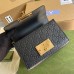 Gucci Padlock Small Shoulder Bag in Black Guccissima Leather
