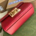 Gucci Padlock Small Shoulder Bag in Red Guccissima Leather