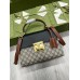 Gucci Padlock Small Top Handle Bag in GG Supreme Canvas