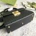 Gucci Padlock Small Top Handle Bag in Black Signature Leather