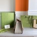 Gucci Padlock Medium Shoulder Bag in GG Canvas with Brown Leather