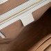 Gucci Padlock Medium Shoulder Bag in GG Canvas with White Leather
