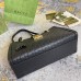 Gucci Padlock Medium Shoulder Bag in Black Signature Leather