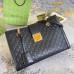 Gucci Padlock Medium Shoulder Bag in Black Signature Leather