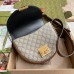 Gucci Padlock Small Crossbody Bag in GG Canvas with Black Leather