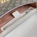 Gucci Padlock Small Crossbody Bag in GG Canvas with White Leather