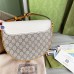 Gucci Padlock Small Crossbody Bag in GG Canvas with White Leather