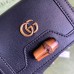 Gucci Diana Card Case Wallet In Black Calfskin
