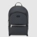 Gucci Mens Backpack in Black GG Supreme Canvas