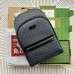 Gucci Mens Backpack in Black GG Supreme Canvas