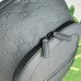 Gucci Mens Backpack in Black GG Rubber-effect Leather