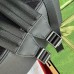 Gucci Mens Backpack in Black GG Rubber-effect Leather