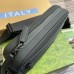 Gucci Crossbody Bag in Black GG Rubber-effect Leather