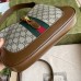 Gucci Jackie 1961 Small Bag in GG Canvas with Brown Leather Trim