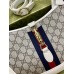 Gucci Jackie 1961 Small Bag in GG Canvas with White Leather Trim