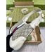 Gucci Jackie 1961 Small Bag in GG Canvas with White Leather Trim