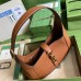 Gucci Jackie 1961 Small Hobo Bag in Brown Grained Leather