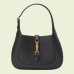 Gucci Jackie 1961 Small Hobo Bag in Black Grained Leather