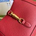 Gucci Jackie 1961 Small Hobo Bag in Red Grained Leather