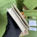 Gucci Diana Card Case Wallet In White Calfskin