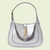 Gucci Jackie 1961 Small Hobo Bag in Silver Lame Leather