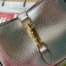 Gucci Jackie 1961 Small Hobo Bag in Silver Lame Leather