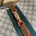 Gucci Jackie 1961 Medium Bag in GG Canvas with Brown Leather Trim